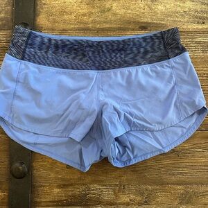 Lululemon Speed Up 2.5” Blue Women's Athletic Shorts